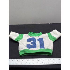 Cabbage Patch Kids Doll Sweater Green & White With Blue "31"